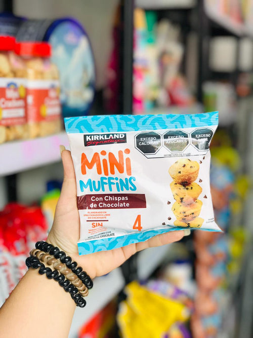 Mini Muffins Kirkland 🍫🔥 | 4 Piezas | Panecillos con Chispas de Chocolate