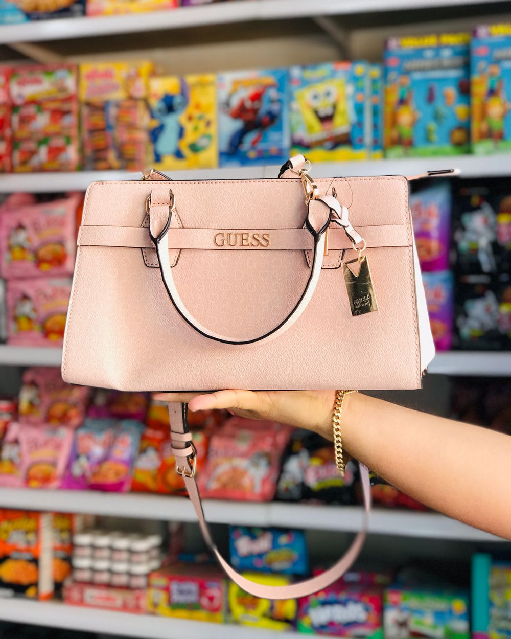 ✨👜 Bolso Guess Rosa de Lujo – Elegancia que Destaca 💎