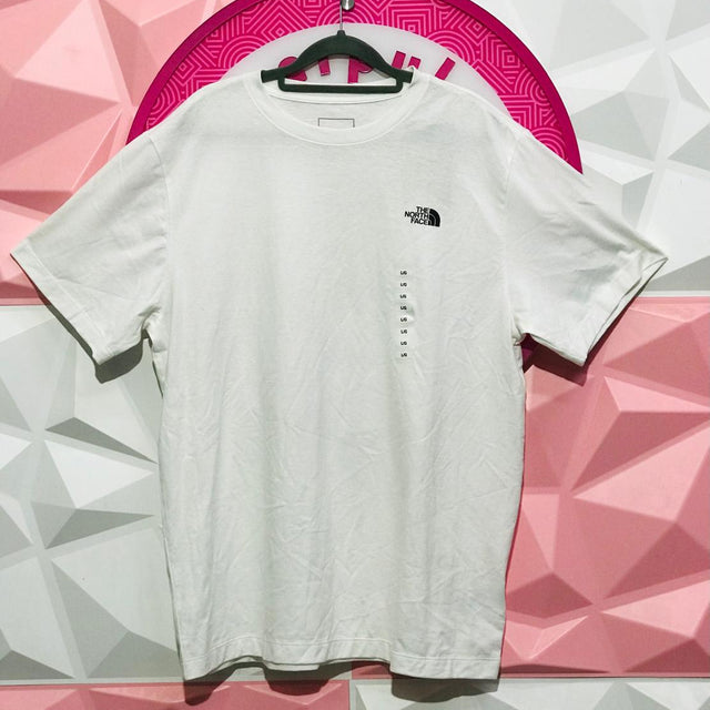 Playera The North Face Original Blanca Logo Pecho Talla L