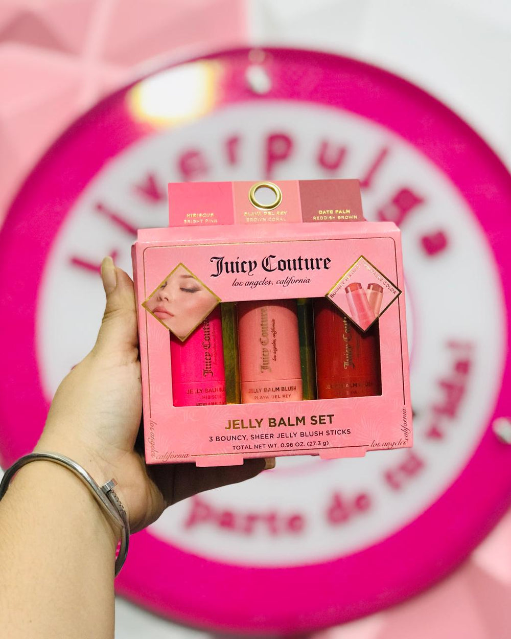 Set Juicy Couture Jelly Balm 3 pzas Rubor y Labios en Barra Efecto Jelly 💖🍑✨