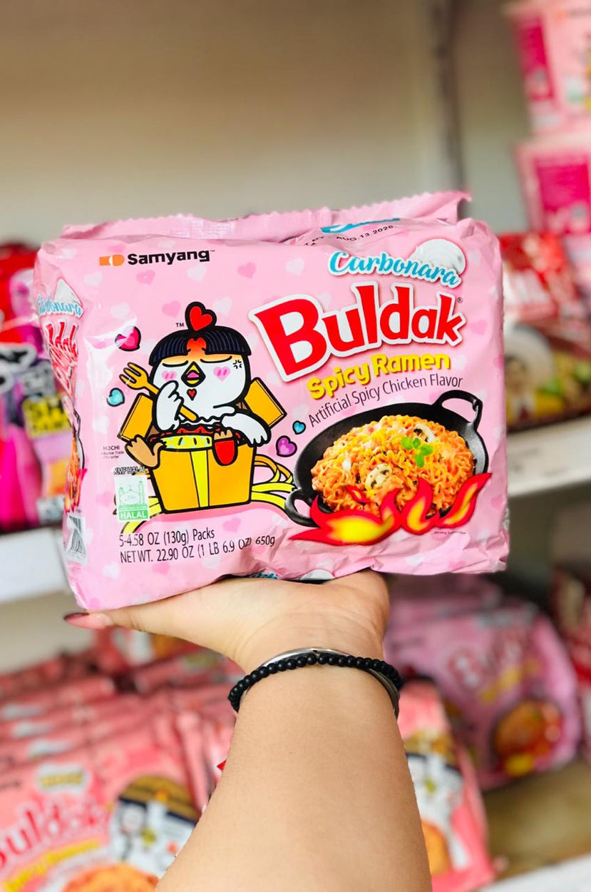 Paquete Samyang Buldak Carbonara Spicy Ramen