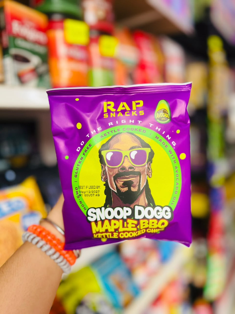 💜 Papas Rap Snacks Snoop Dogg Maple BBQ Kettle Cooked Chips 71g 💜.