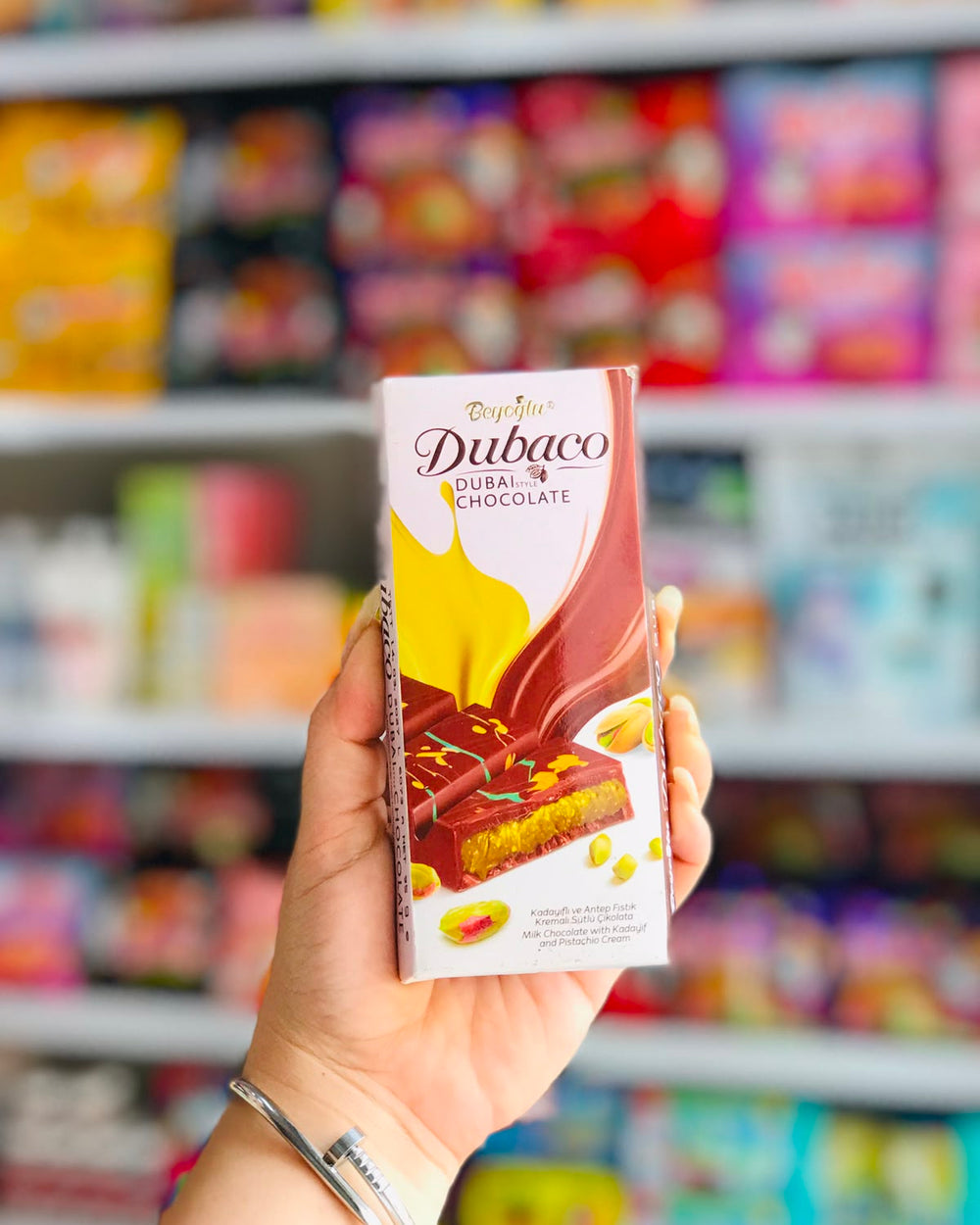 Dubaco Dubai Chocolate – Chocolate con Pistache y Kunafa
