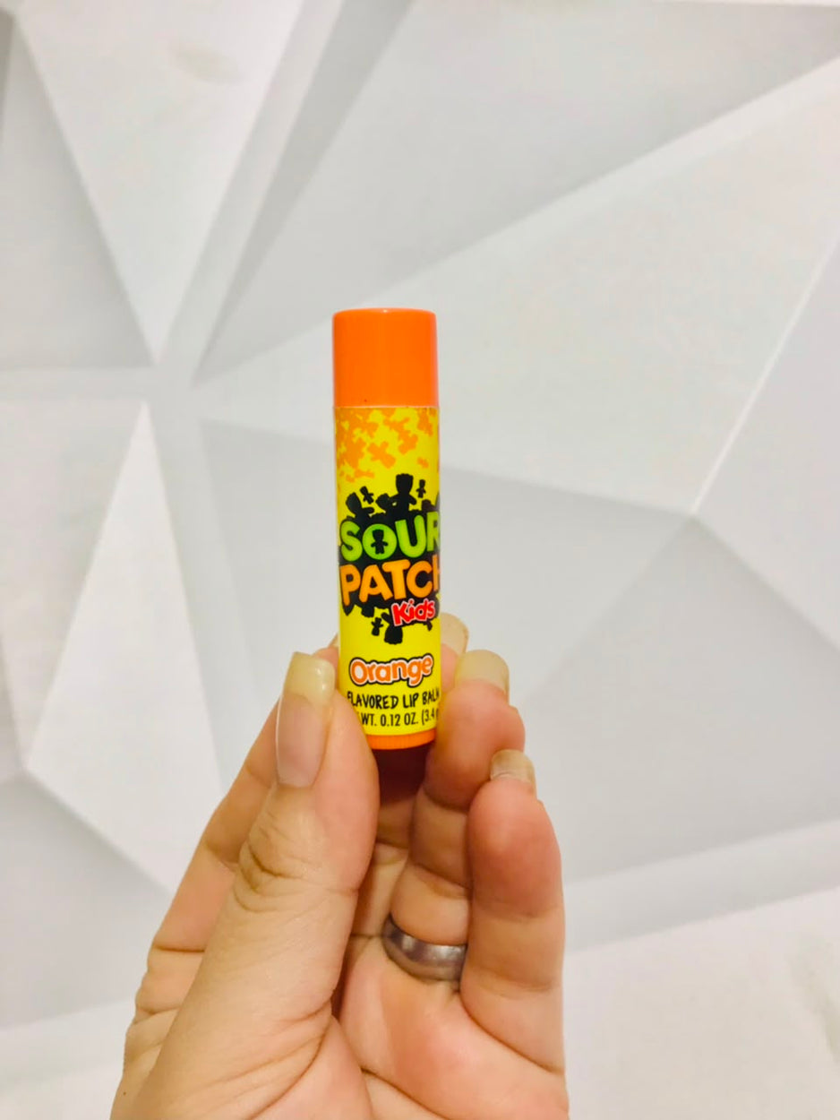 🍊 Balsamo Labial Sour Patch Kids Orange Sabor Naranja 0.12 Oz 3.4 g 🍊.