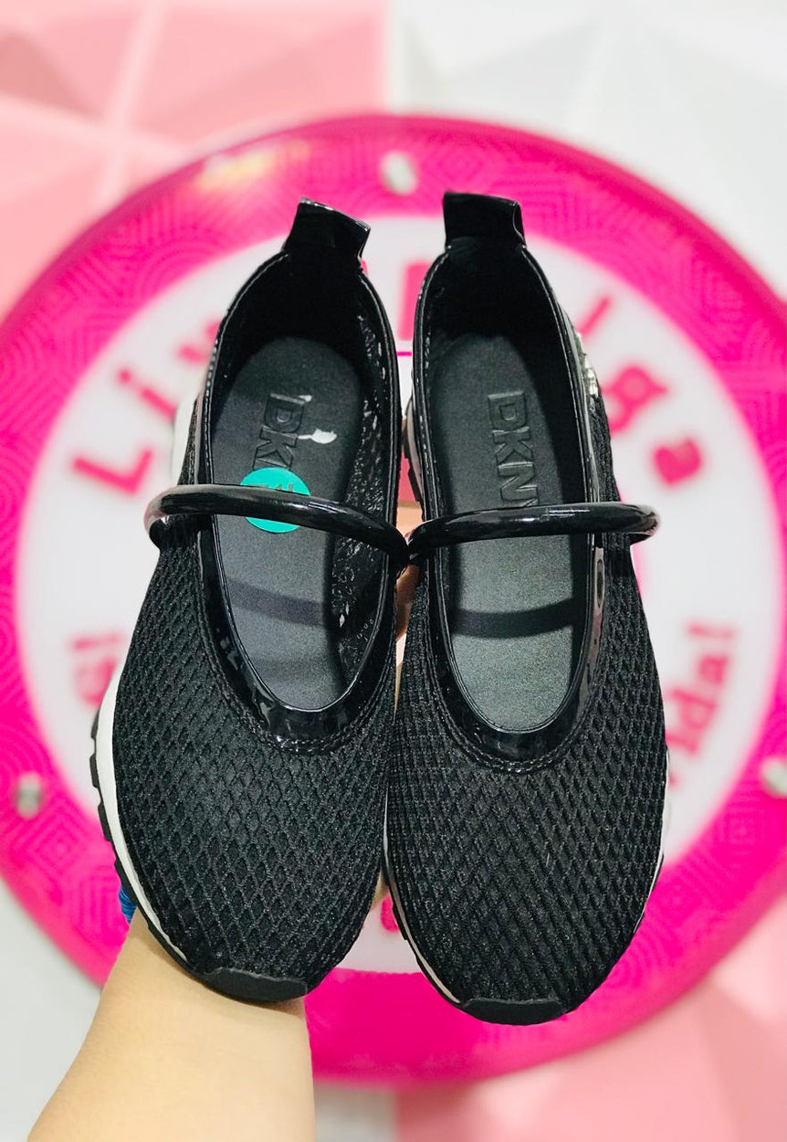 Tenis Ballerina DKNY Negros Tipo Mary Jane Talla 24.5 Mex