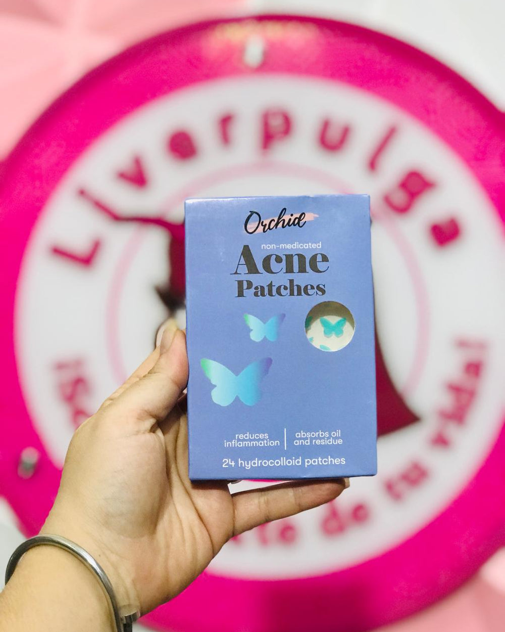 ✨Orchid Acne Patches Mariposita Azul 24 Parchitos Hidrocoloide Adiós Granitos 🦋💙
