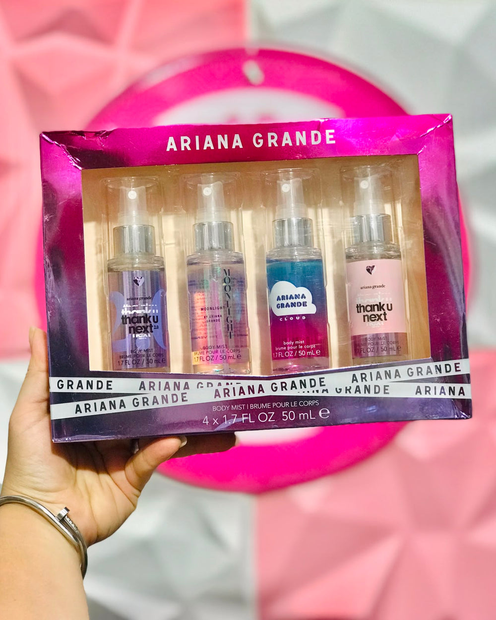 💖 Set de Body Mist Ariana Grande Collection (4 Piezas) 💖