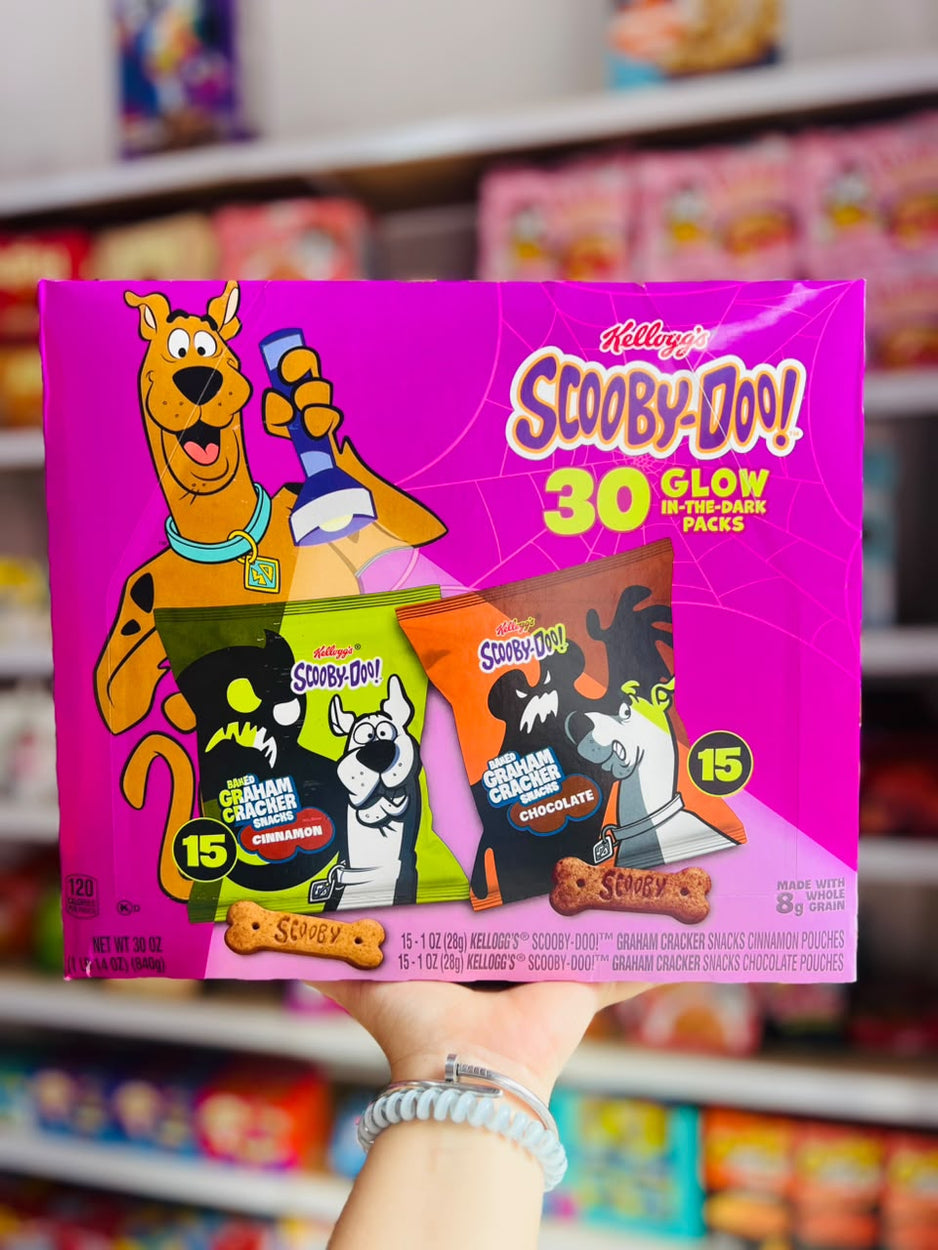 🔦 Galletas Kelloggs Scooby Doo Graham Cracker Canela y Chocolate 30 packs 840g 🔦.