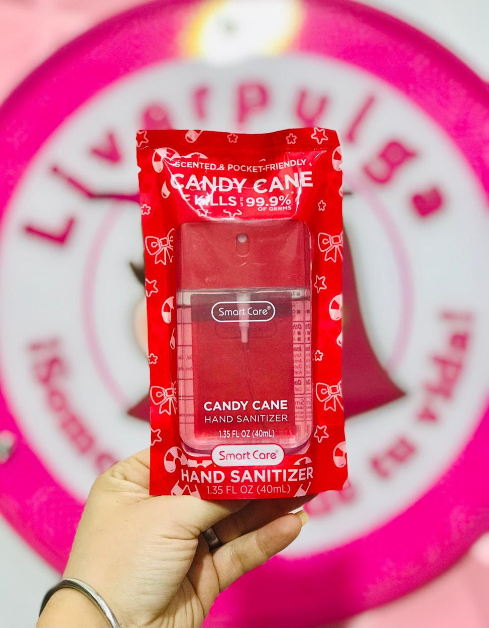 Sanitizante Para Manos En Spray Smart Care Candy Cane 40 Ml