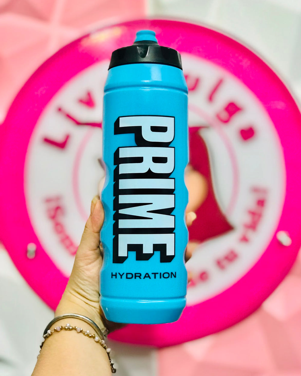 💙💧⚡️🔥 Botella Deportiva Prime Hydration Azul Cielo 30 Oz Con Boquilla Antiderrames 🔥⚡️💧💙.