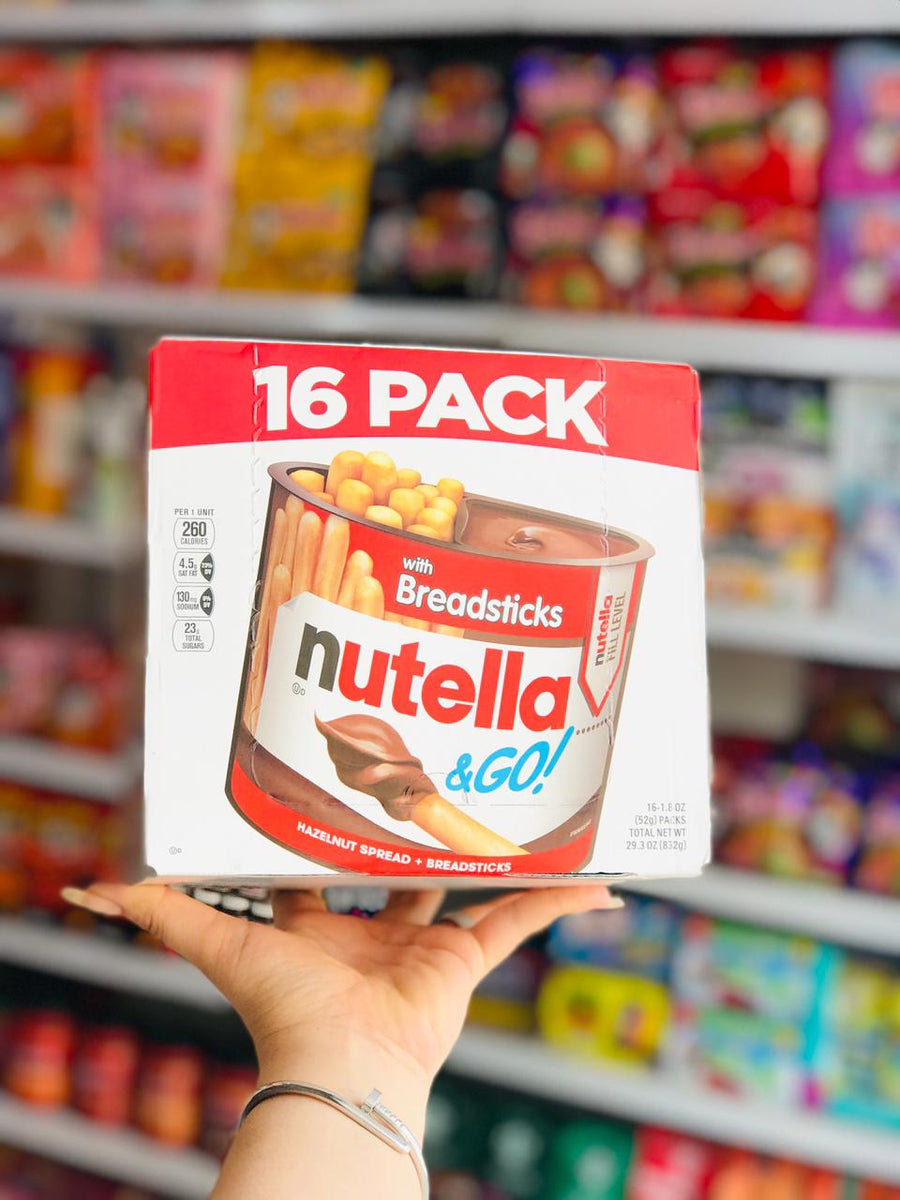 ✨🤎 Nutella & GO! – Crema de Avellana con Palitos de Pan 🍞🌰 | Caja con 16 piezas