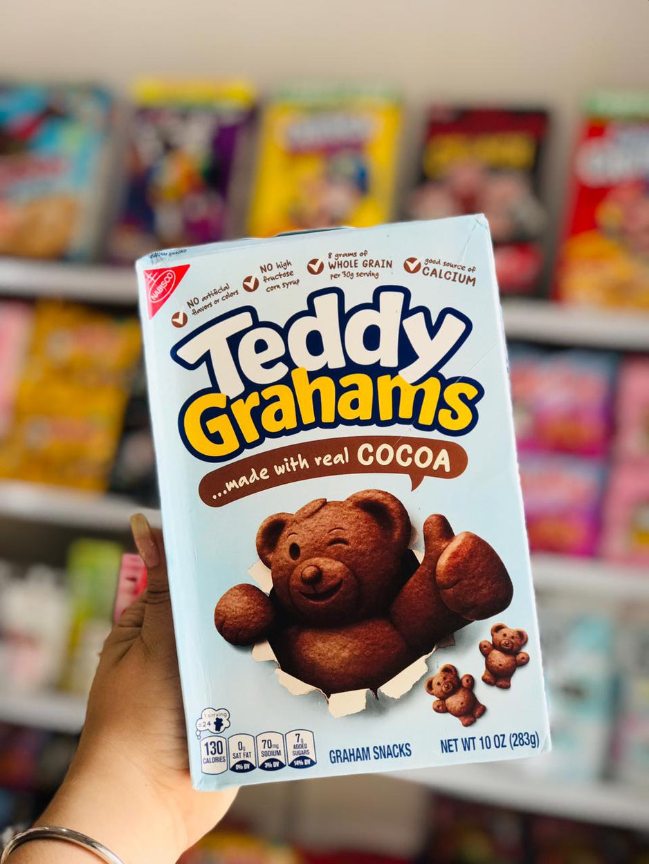 Teddy Grahams Cocoa – Galletas Graham de Cacao | Caja 283 g