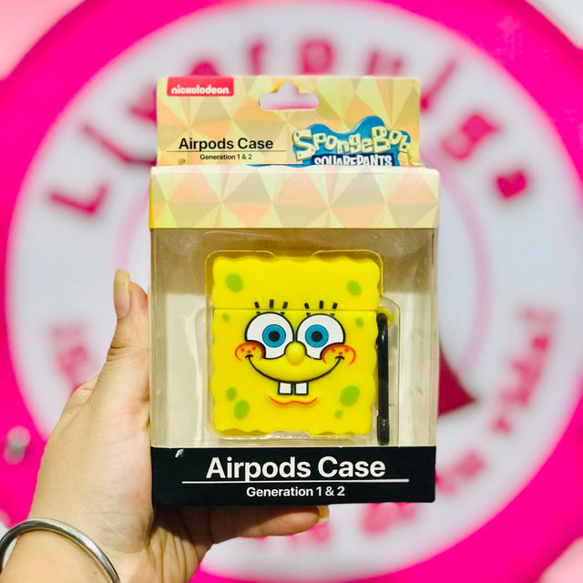 Funda AirPods 1 y 2 Diseño Bob Esponja SpongeBob