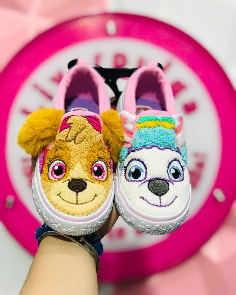 Tenis Paw Patrol Skye y Everest Afelpados Talla 15-16