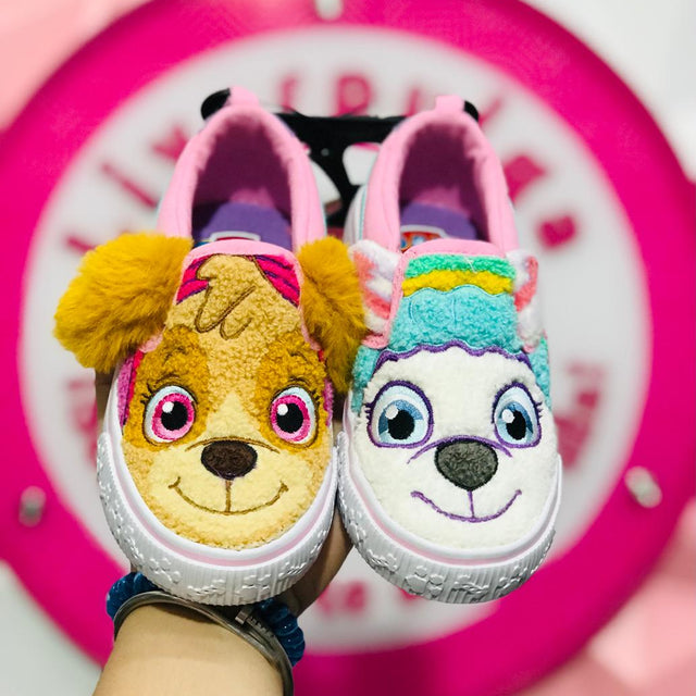 Tenis Paw Patrol Skye y Everest Afelpados Talla 15-16