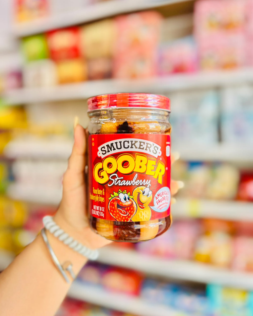 🥜 Crema Smucker's Goober Strawberry Peanut Butter y Mermelada de Fresa 510g 🍓.