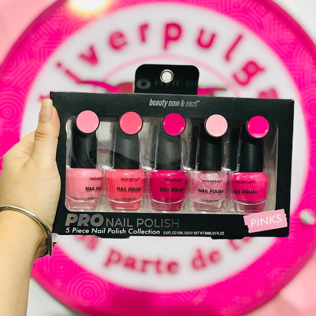 Set 5 Esmaltes Beauty Now & Next Pro – Tonos Pinks