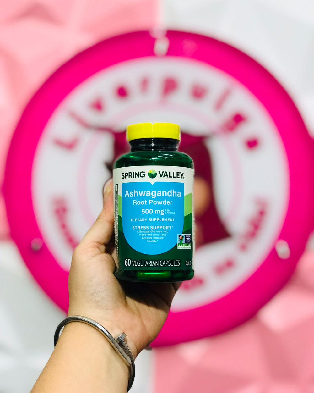 💚Spring Valley Ashwagandha Root Powder 500mg Soporte Anti-Estrés 60 Cápsulas Vegetarianas Original USA 🌿✨
