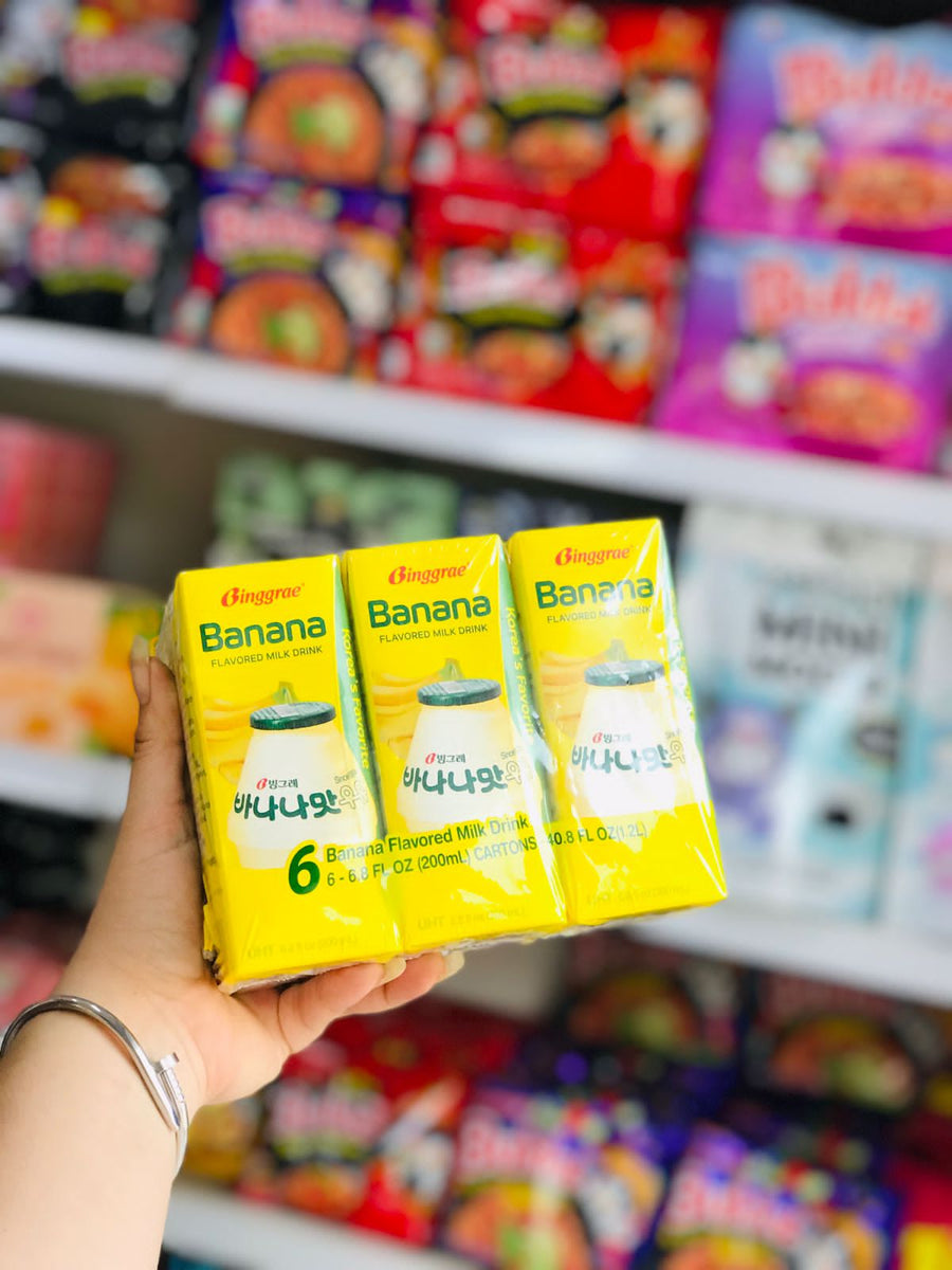 💛Binggrae Banana Flavored Milk Drink Pack 6pz 🍌📦