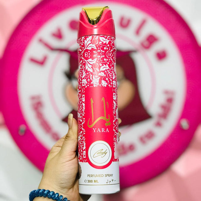 Perfumed Spray Yara Candy De 300 ml Original Arabe Dulce