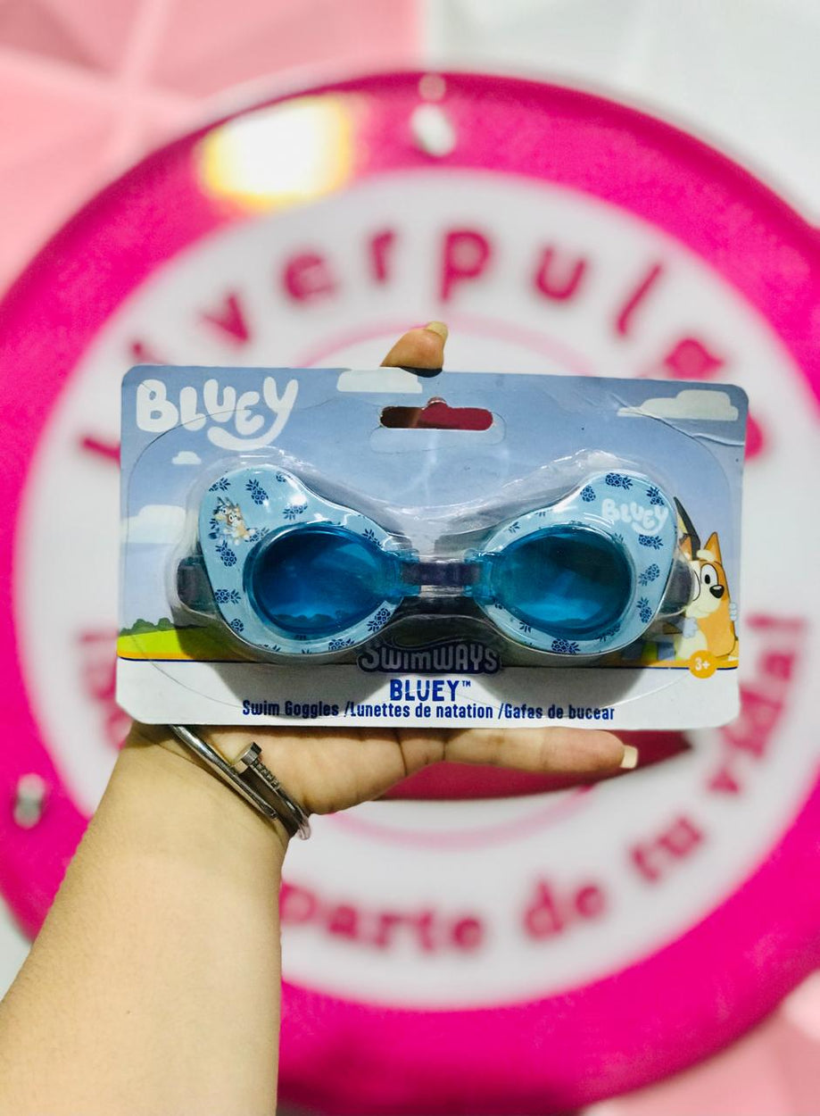 Goggles de Natación Bluey SwimWays Lentes Azules