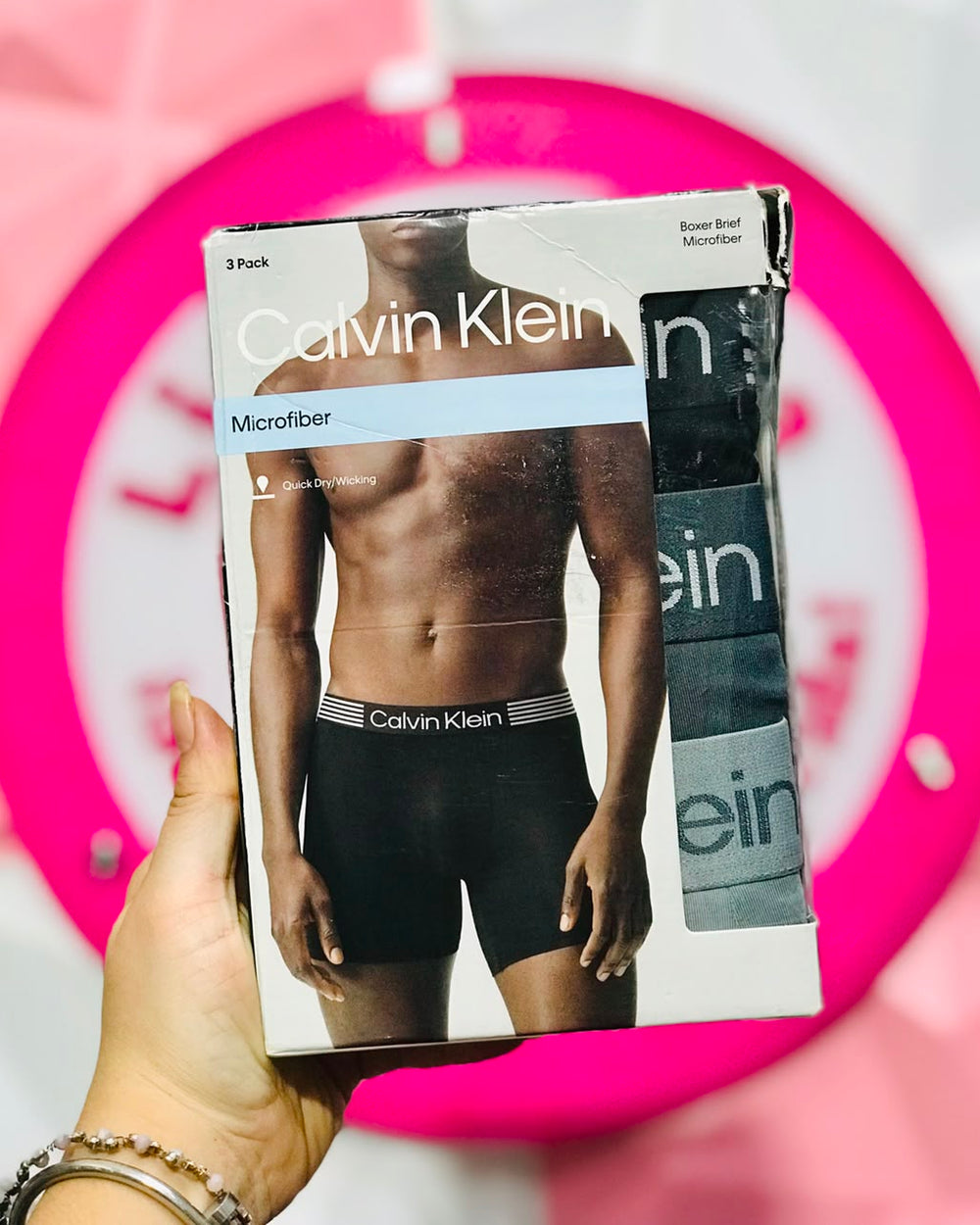 🖤🤍💙✨🩲 Paquete De 3 Boxer Briefs Calvin Klein Microfiber Talla M Negro Gris Grafito Originales 🩲✨💙🤍🖤.