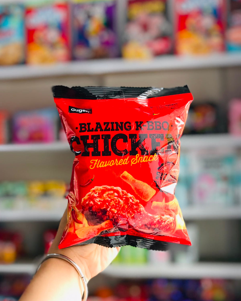 Gugen Blazing K-BBQ Chicken Flavored Snack