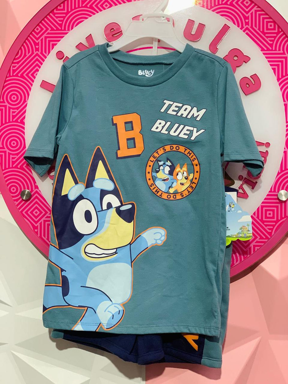 Set Infantil Bluey 2 Piezas Playera Y Short Talla 5-6 Años