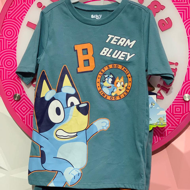 Set Infantil Bluey 2 Piezas Playera Y Short Talla 5-6 Años