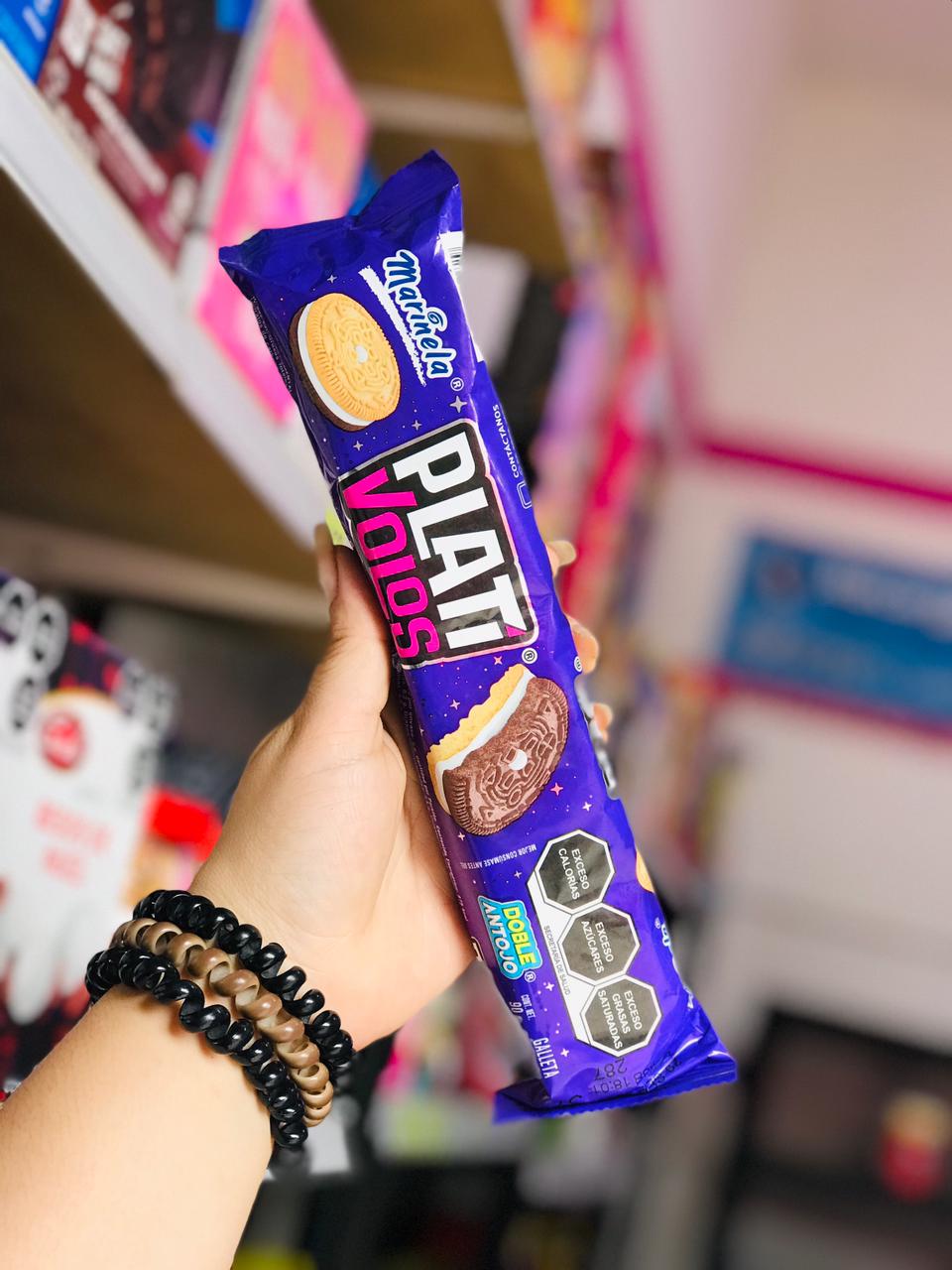 Plativolos Marinela 🍪💜 | Galletas Rellenas Doble Sabor