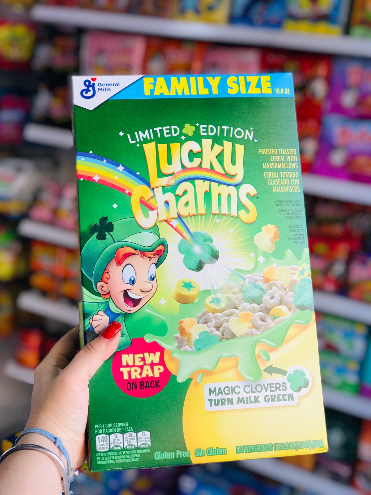 Cereal Lucky Charms Family Size 🌈🍀 | Edición USA Importada 🔥