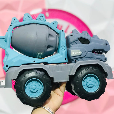 Camión Dinosaurio Revolvedora Gigante – Monster Truck Azul/Gris