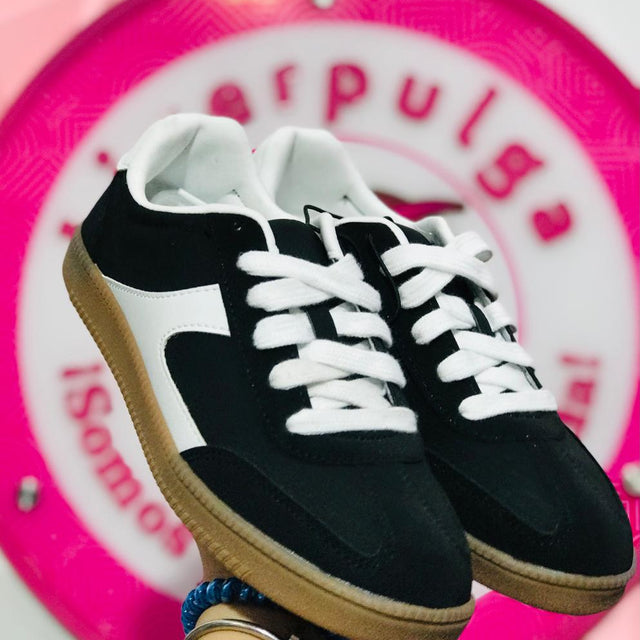 Tenis No Boundaries Negro Con Blanco Talla 24.5 Mex