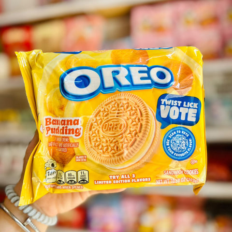 🍪 Galletas Oreo Banana Pudding Edicion Limitada Americana 303g 🍪.