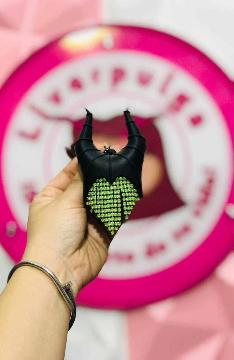 Porta Gel Antibacterial Disney Villains Maléfica 🖤💚 Bath & Body Works x Disney Original Cuernos con Brillos 🐉✨