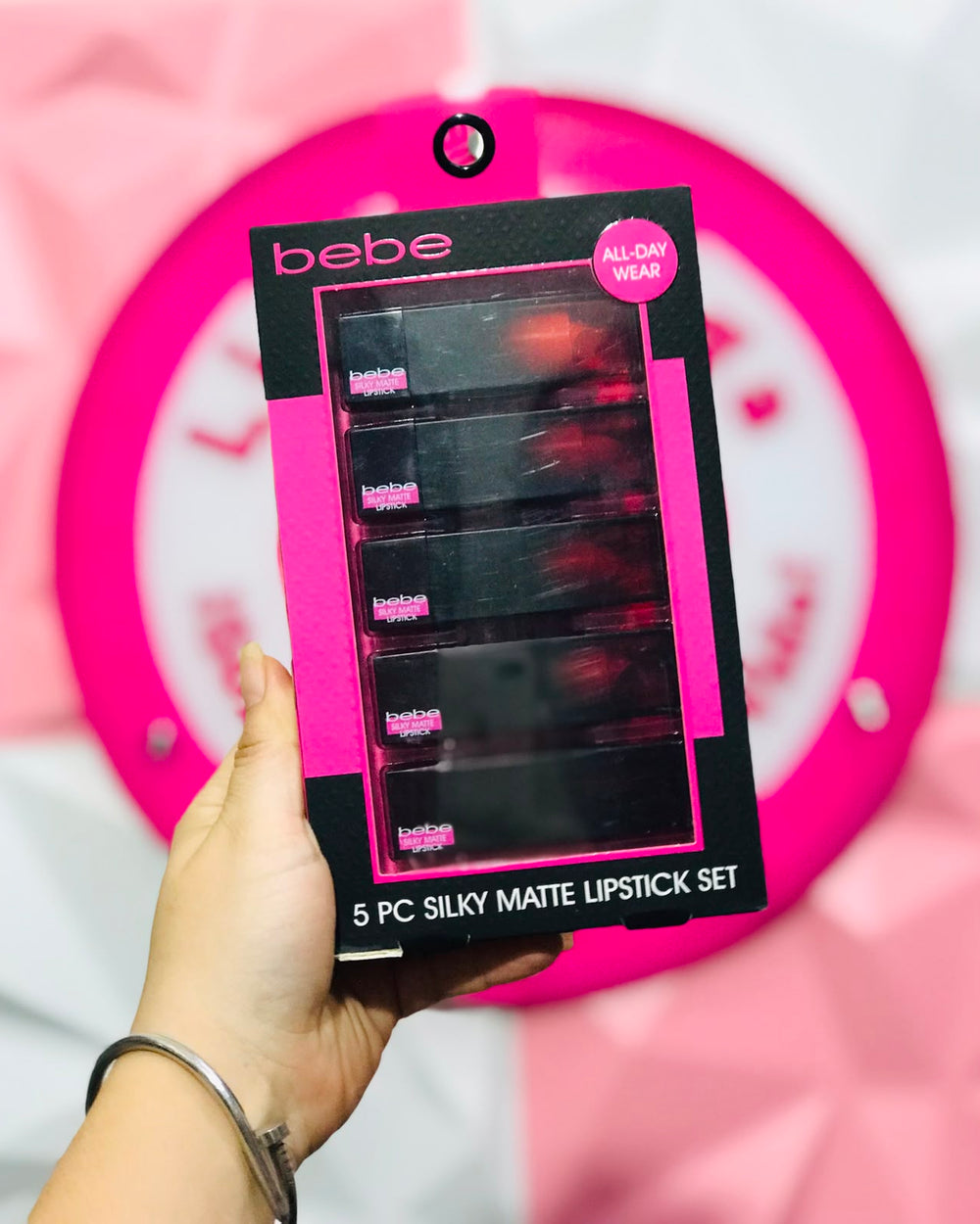 Set Bebe Silky Matte Lipstick 5 pzas Labiales Matte Sedosos Larga Duración 💄💖