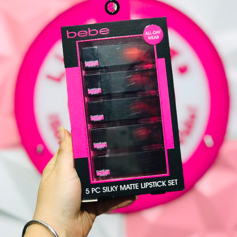 Set Bebe Silky Matte Lipstick (5 piezas)