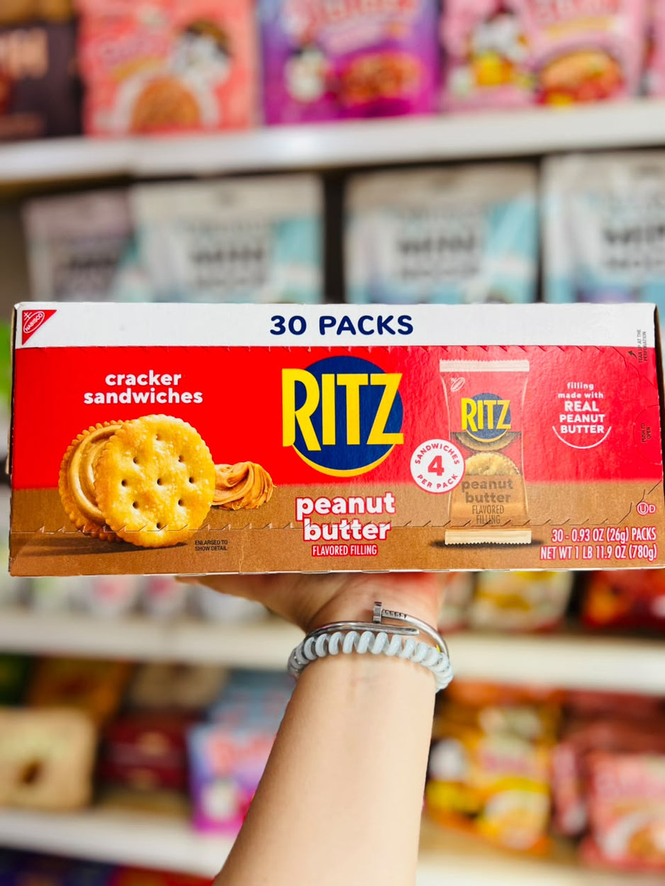 🧀 Galletas Ritz Sandwich Peanut Butter Crema de Cacahuate 30 packs 780g 🧀.