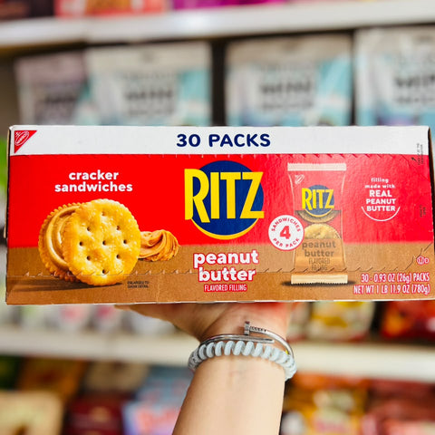 🧀 Galletas Ritz Sandwich Peanut Butter Crema de Cacahuate 30 packs 780g 🧀.