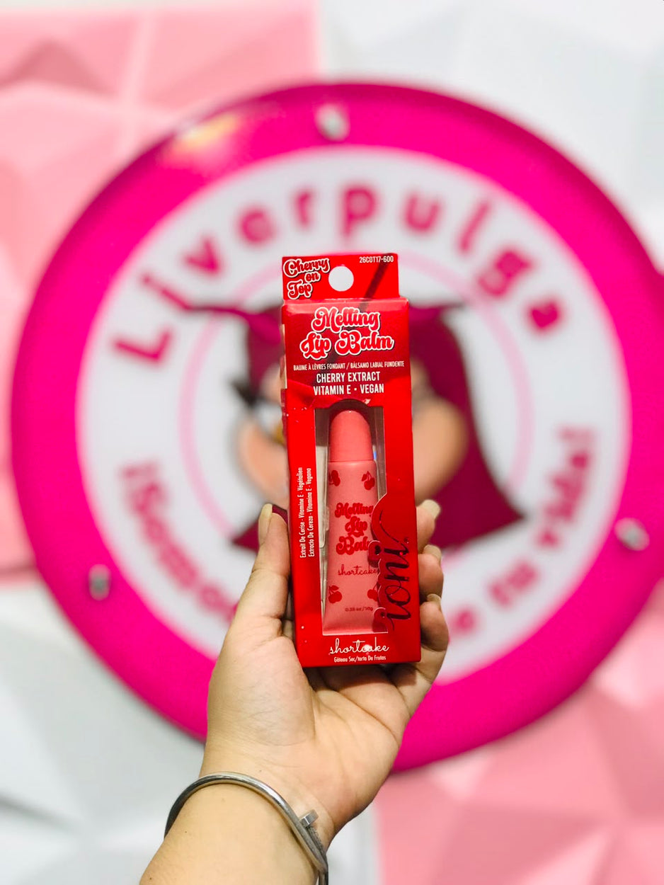 Melting Lip Balm Shortcake 🍒 Ioni Cherry on Top Original Bálsamo Labial que se Derrite Extracto de Cereza + Vitamina E Vegano Labios Jugosos Brillosos ✨