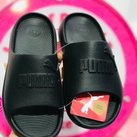 Chancla Slide Puma Negra Total Black Talla 26 Mex