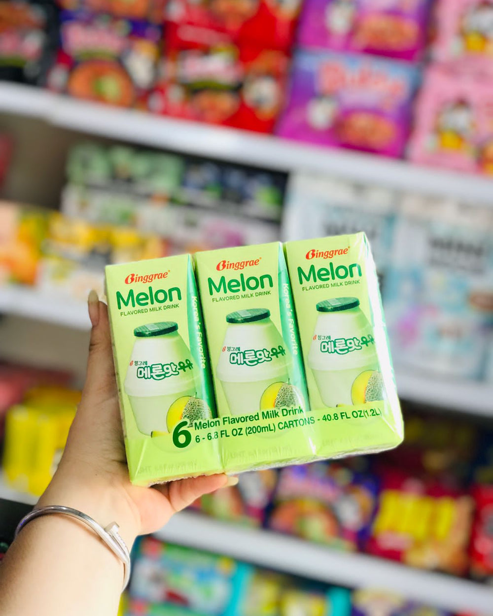 Binggrae Melon Flavored Milk Drink Pack 6pz