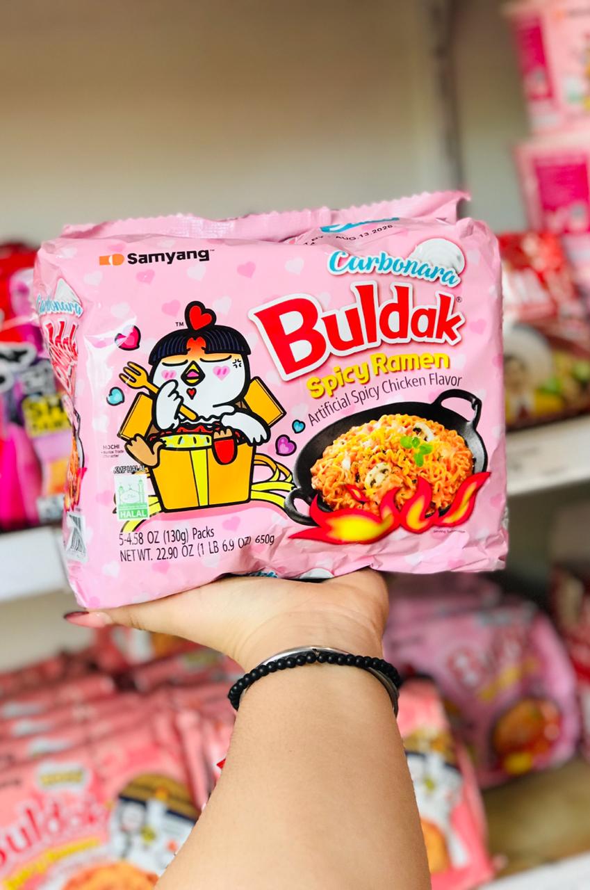 Paquete Samyang Buldak Carbonara Spicy Ramen 🐔🌶️