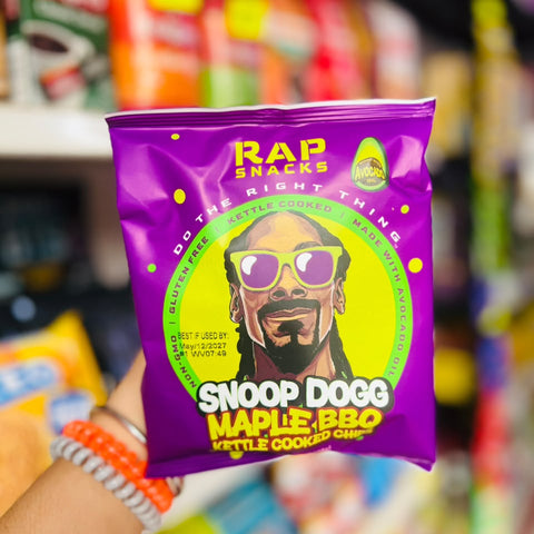 💜 Papas Rap Snacks Snoop Dogg Maple BBQ Kettle Cooked Chips 71g 💜.