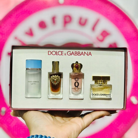 Set Dolce and Gabbana Perfumes Miniatura 4 Piezas De Coleccion