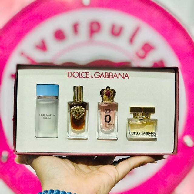 Set Dolce and Gabbana Perfumes Miniatura 4 Piezas De Coleccion