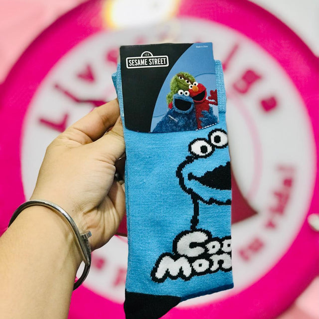 Calcetines Largos Cookie Monster Plaza Sesamo Originales
