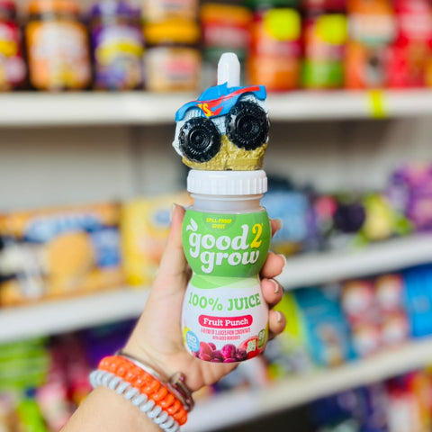🧃 Juguito Good2Grow 100 por ciento Juice Fruit Punch con Tapita Monster Truck Hot Wheels 177ml 🧃.