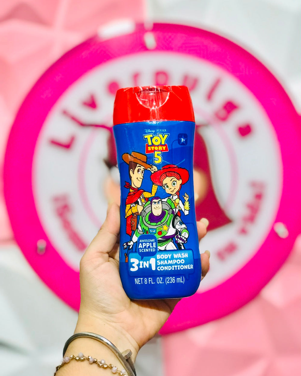 💙🤠🚀Shampoo 3 En 1 Toy Story 5 Awesome Apple Scent Woody Buzz Jessie 236 ml 🤠🚀❤️💙.