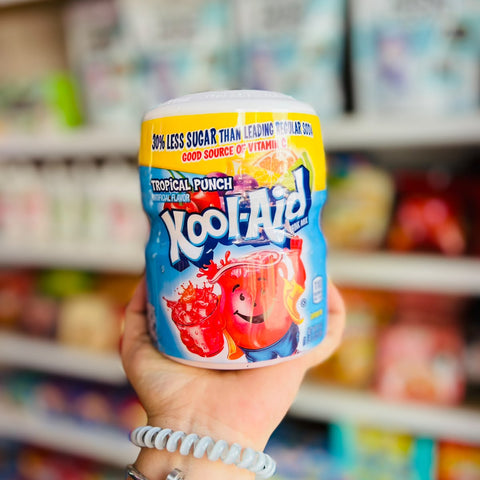 🥤 Polvo para bebida Kool Aid Tropical Punch Ponche Tropical 538g 🧃.